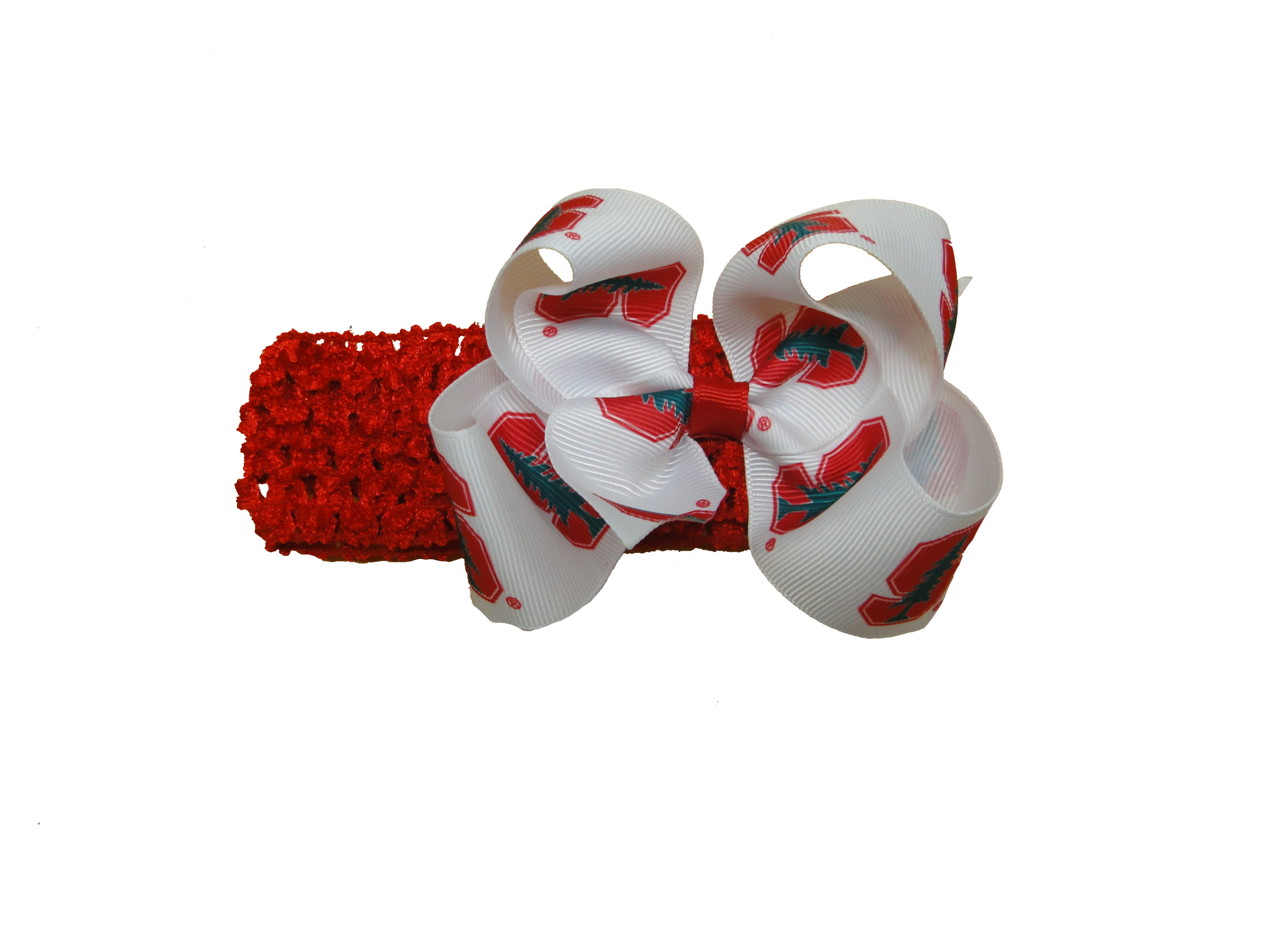 USA Licensed Bows and Accessories – wholesale Fashion headband – women's – Crochet Headband W/ Junior Bow #2619