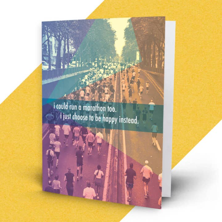 Marathon Card for wholesale by Middle Child Made
