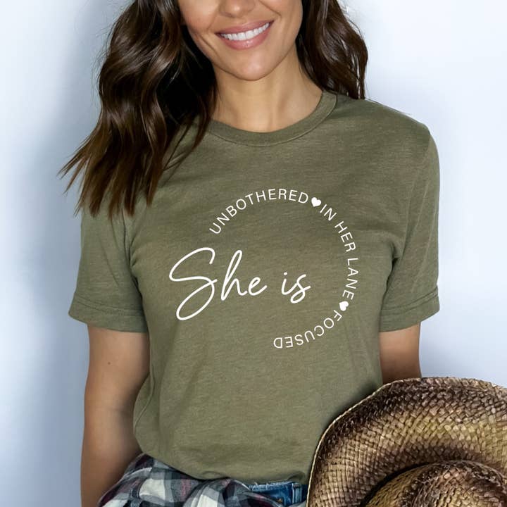 LA Shirt Company - Wholesale T-Shirt (Graphic) - Women's - She Is Unbothered - Bella Canvas3