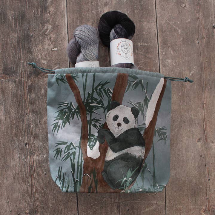 The Blue Rabbit House - Vente Sac à cordon de serrage – unisexe - Paula the Panda | Sac de projet | Sac à cordon3