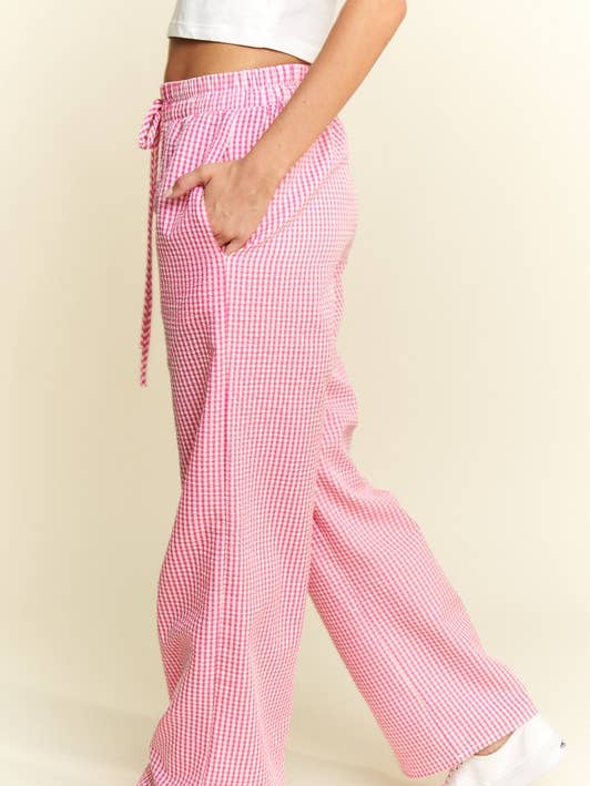 Gingham boxer pants for wholesale by JADE BY JANE