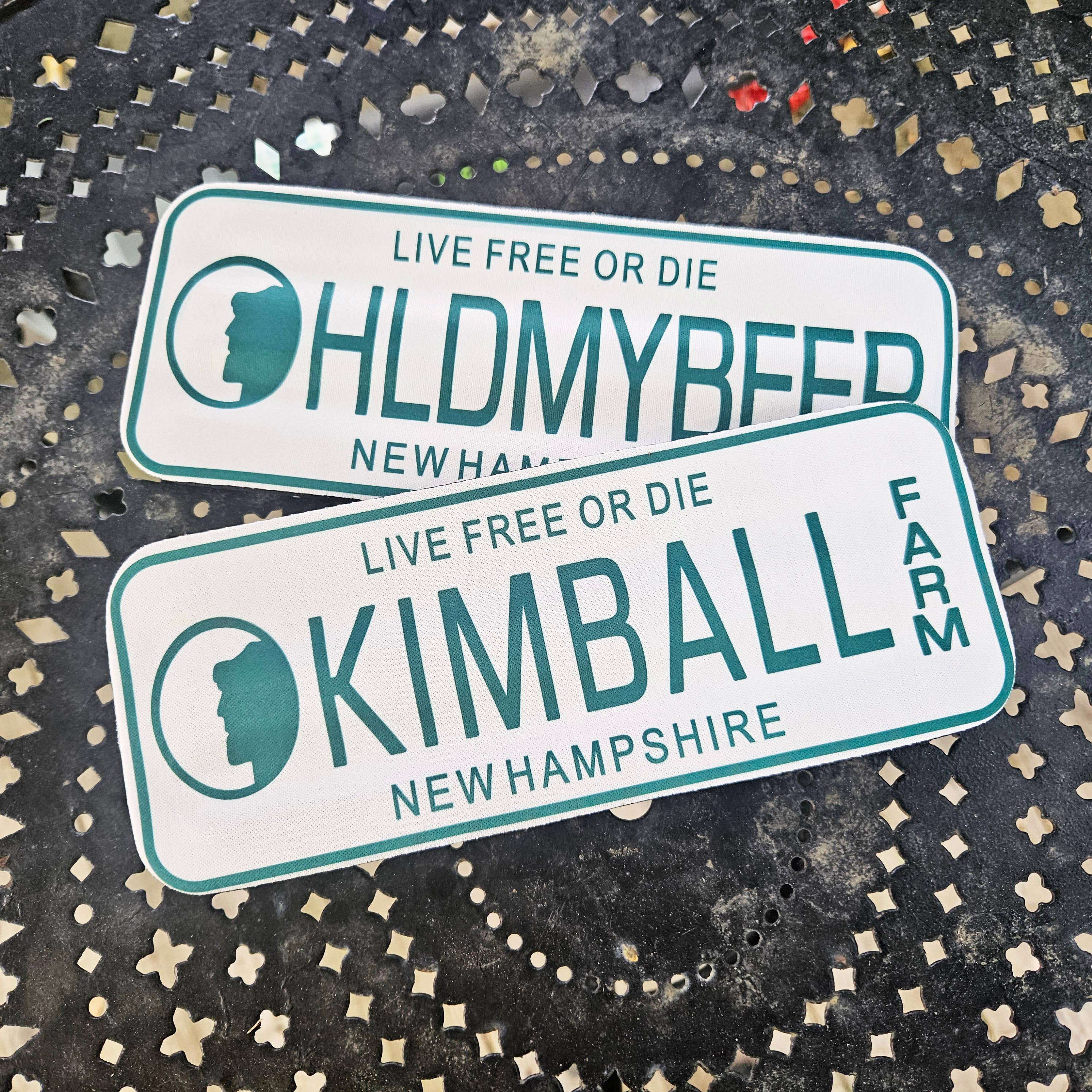 Made and Assembled - Wholesale Drink Huggers & Koozies - Slap Koozies - License Plate Designs5