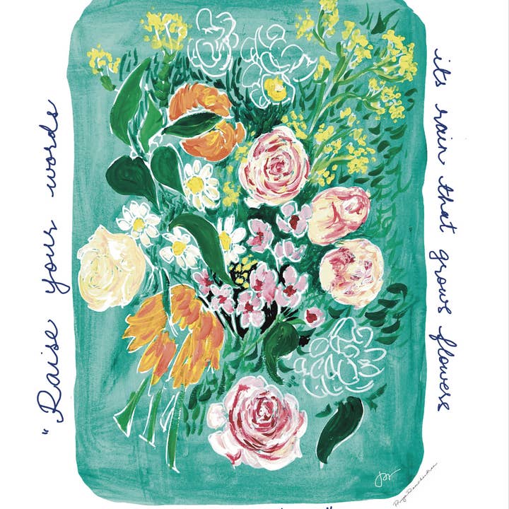 PriyaOriginalsArt - Wholesale Art Print - Raise your Words- Print