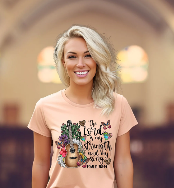 Sweet and Sassy Tees - Wholesale Sublimation Transfer - The Lord is My Strength DTF or Sublimation Transfer 1