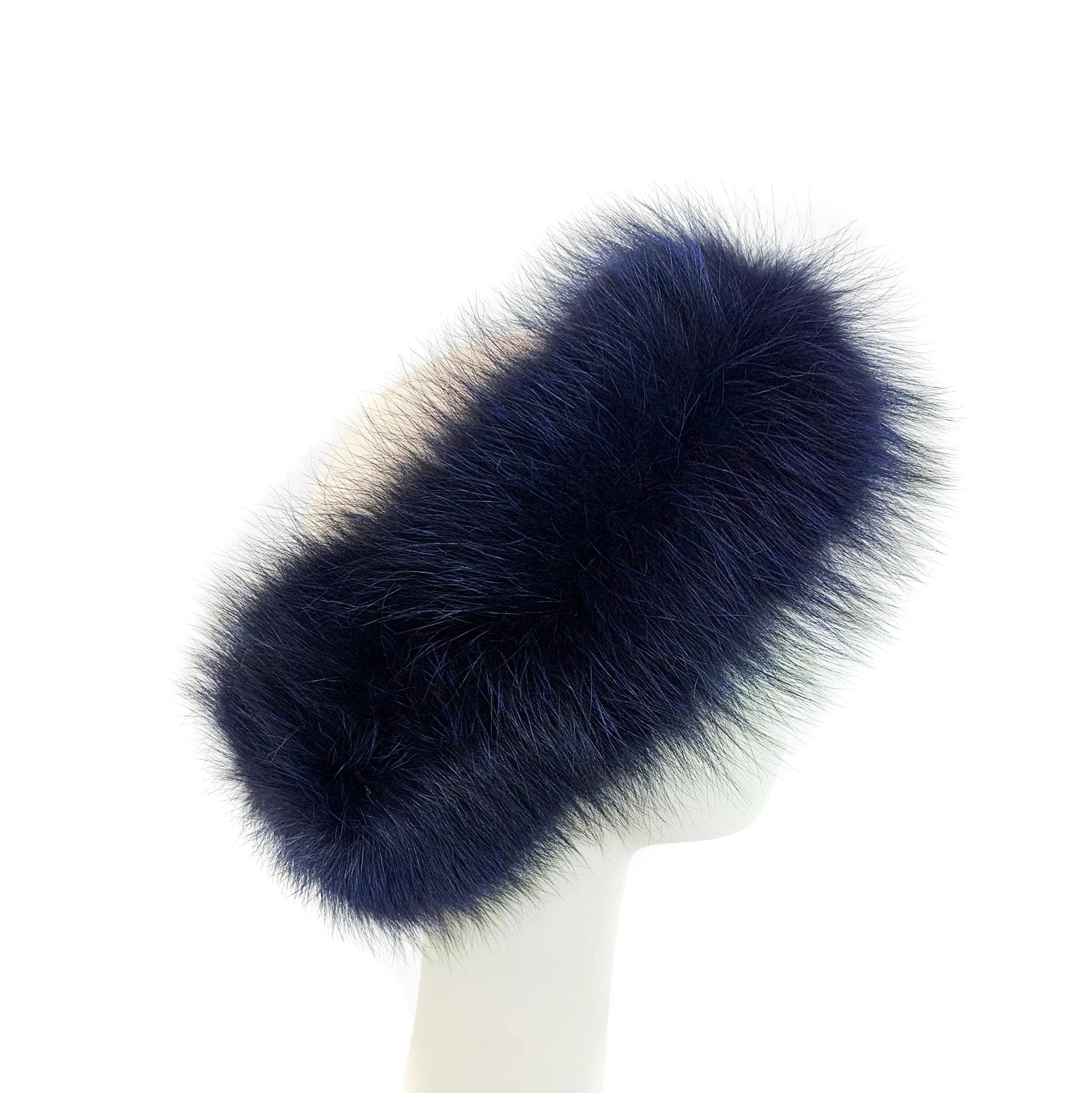 Surell – wholesale Fashion headband – women's – Fox Fur Headband/Scarf with Velcro Closure9