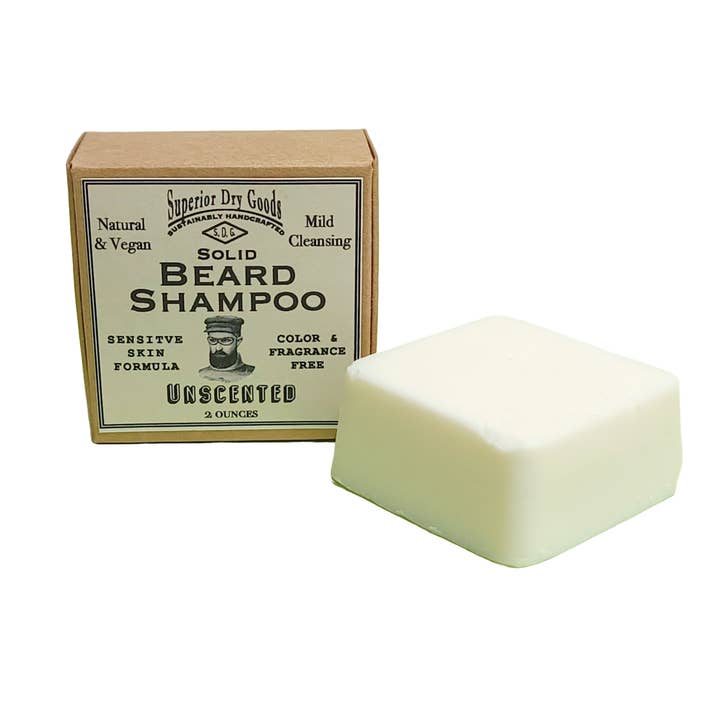 Solid Beard Shampoo | Natural | Unscented for wholesale by Superior Dry Goods