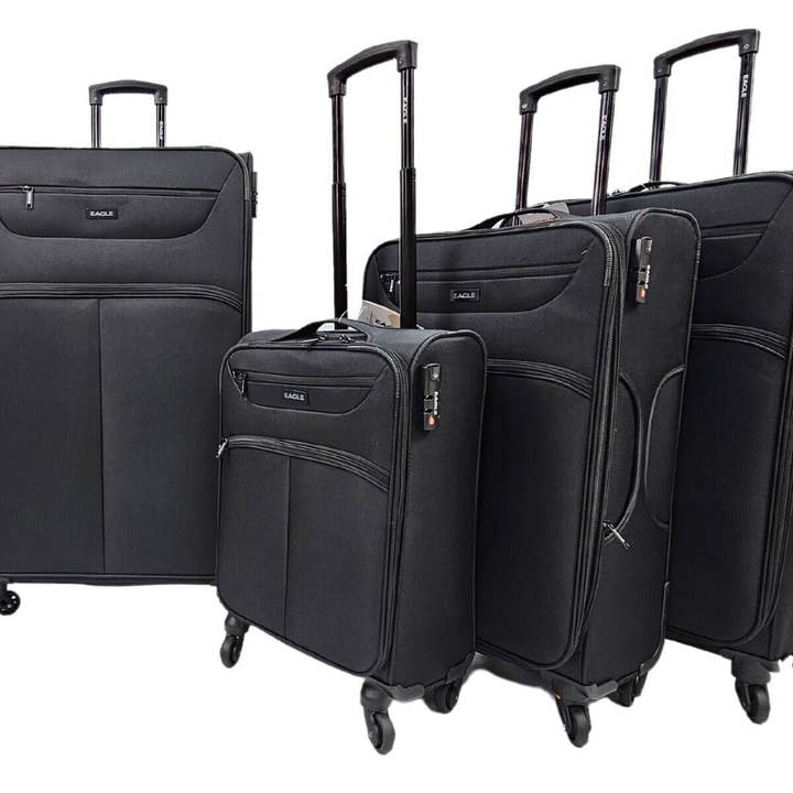 Lightweight Soft Suitcase Luggage Travel TSA Set for wholesale by Infinity Leather (Upperclass Fashions Ltd)