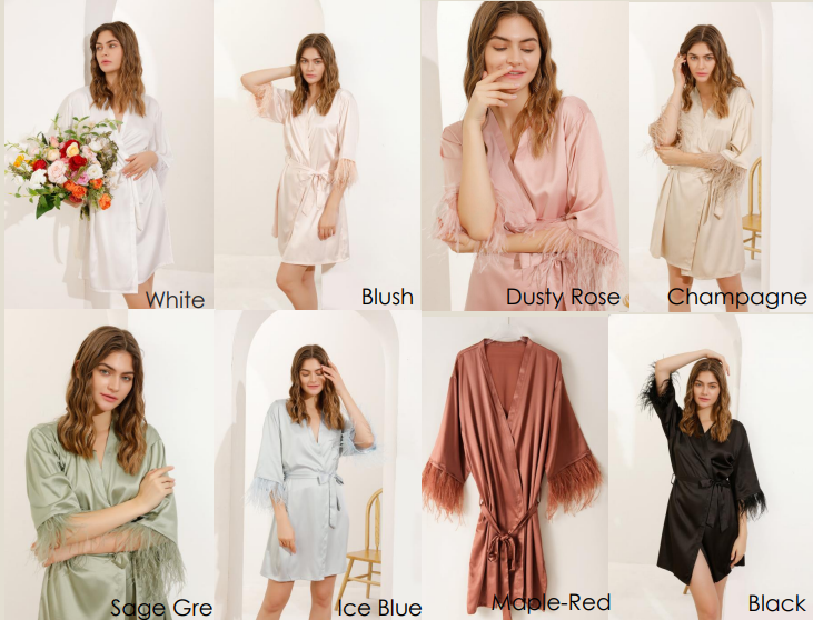 Bash - Wholesale Robe - Women's - Feather Robe, Bridesmaid Robe, Bridal Robe, Bridal Gifts3