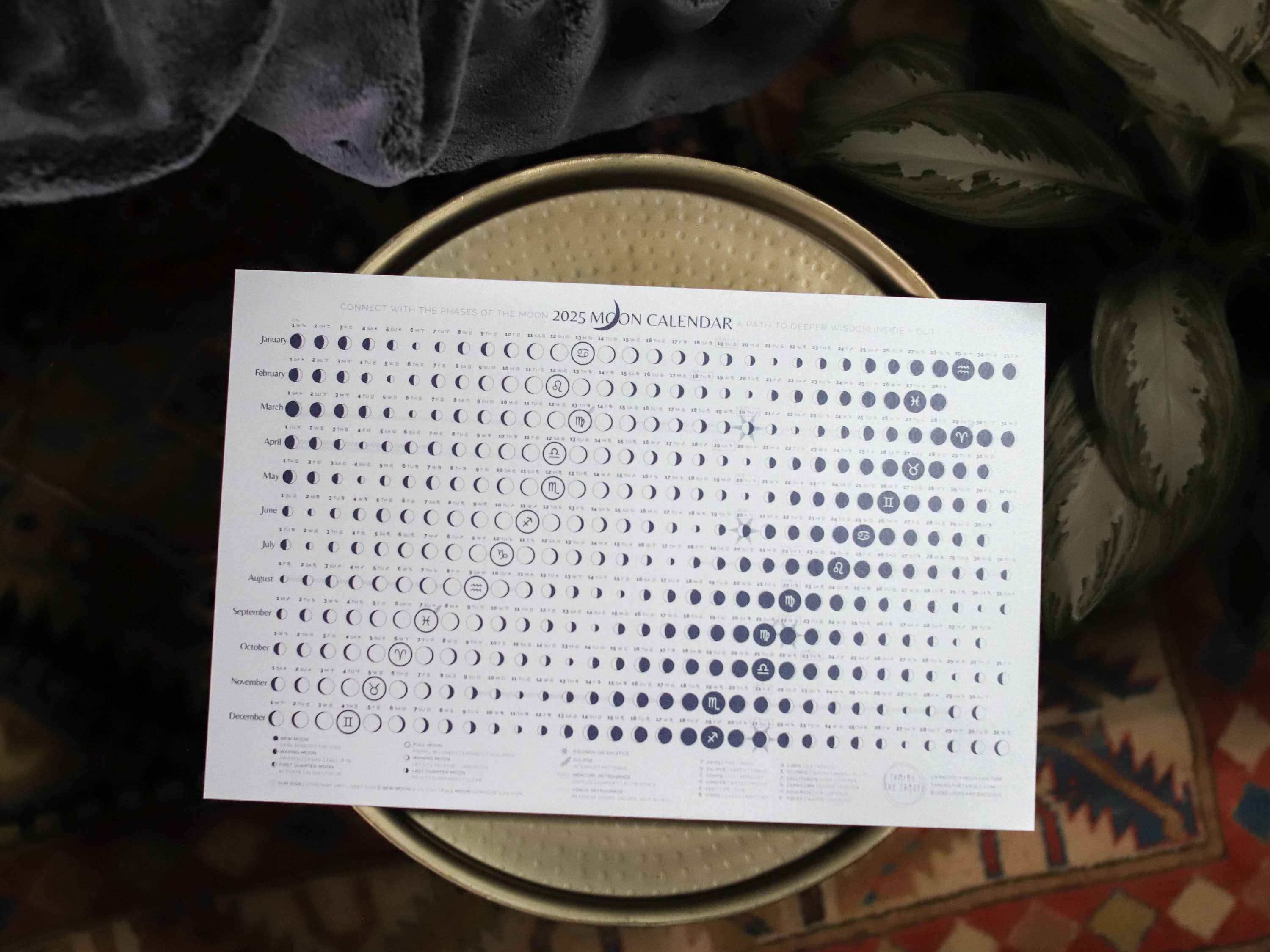 Taming the Tangle - Wholesale Calendar - Twilight 2026 Moon Calendar poster, limited edition2