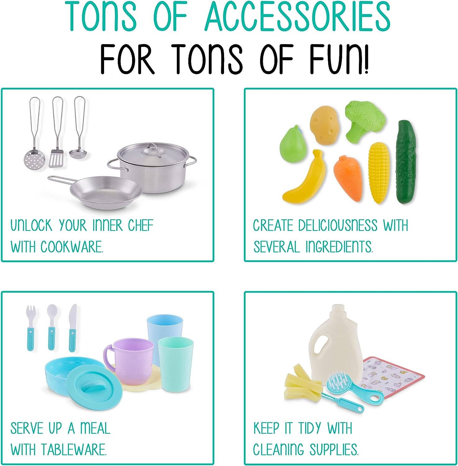 Jumbl – Großhandel Spielzeugset – Kinder – Küchenset für Kinder, interaktives Küchenspielset aus Holz5