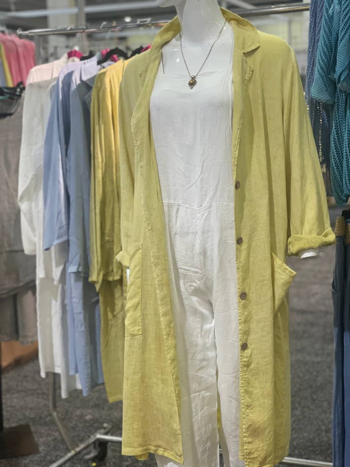 Duster/Omslag/Knopen Omhoog voor wholesale door LeParisPetit by I Love Linen