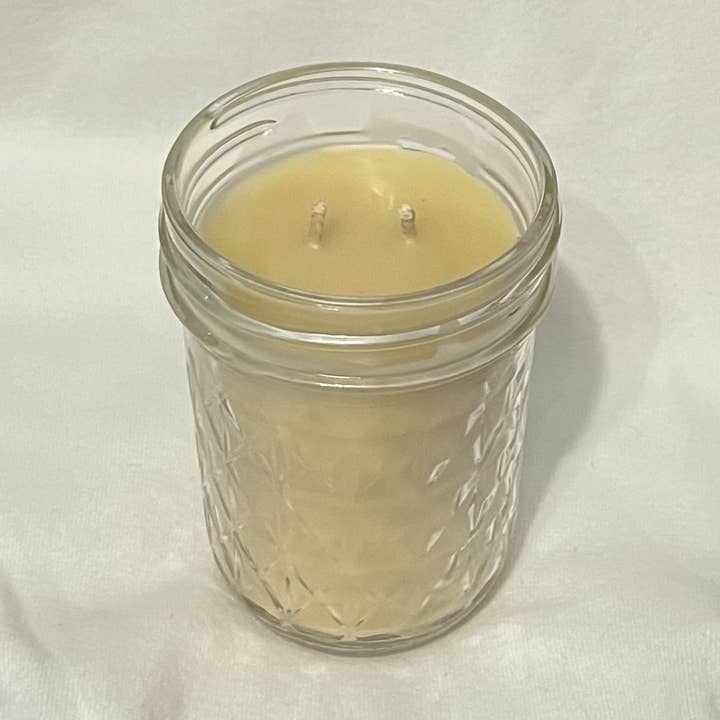 Gingersnap 8 oz Beeswax Mason Jar Candle for wholesale by The Jack Dabbler