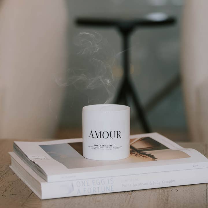 Bergamot + Jasmine Soy Candle | Ceramic Jar + Box | 11 oz for wholesale by Terradomi Candle Co.