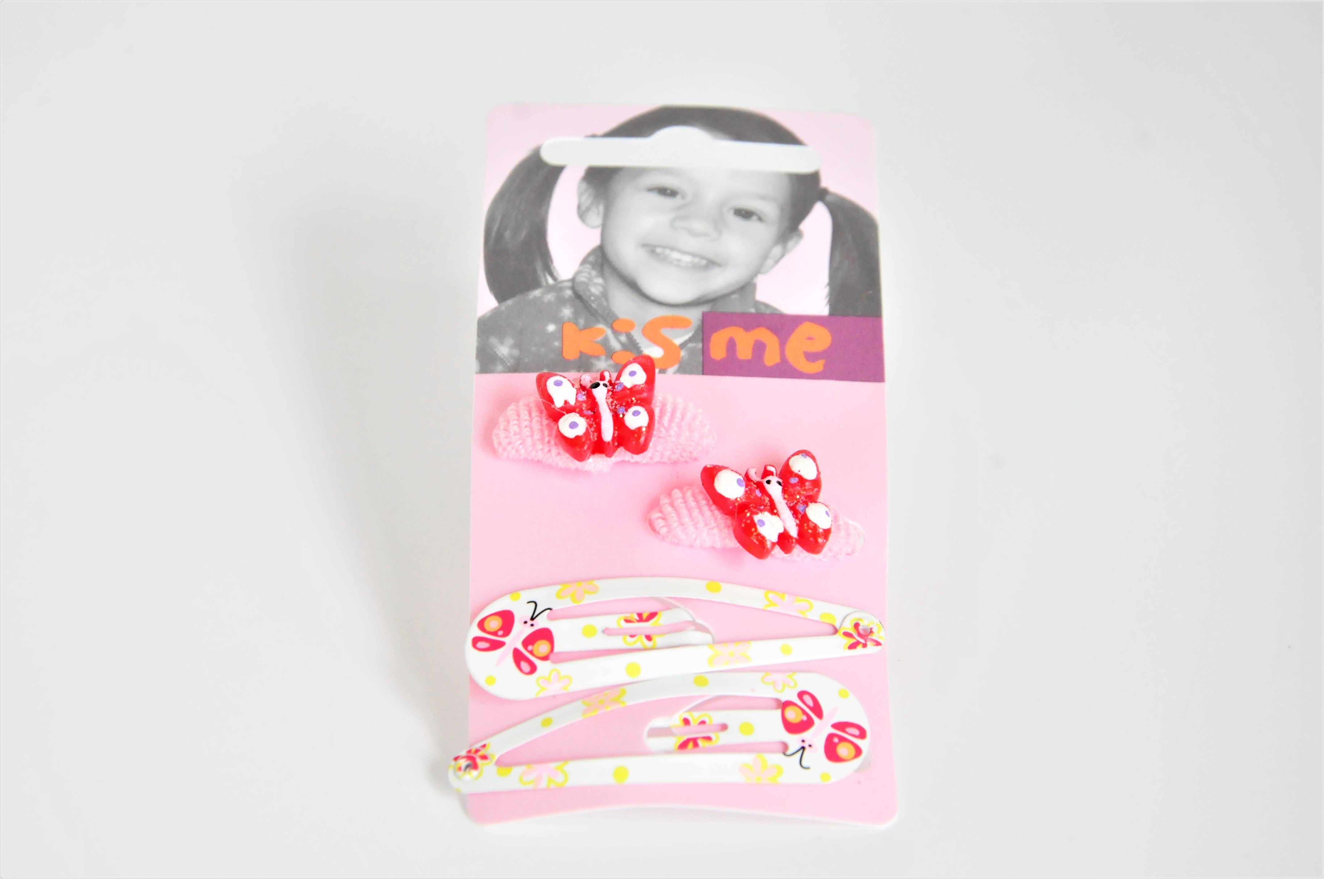 DPH Design GmbH - Vente Pince à cheveux – enfant - Set Clic Clac+chouchous papillon0