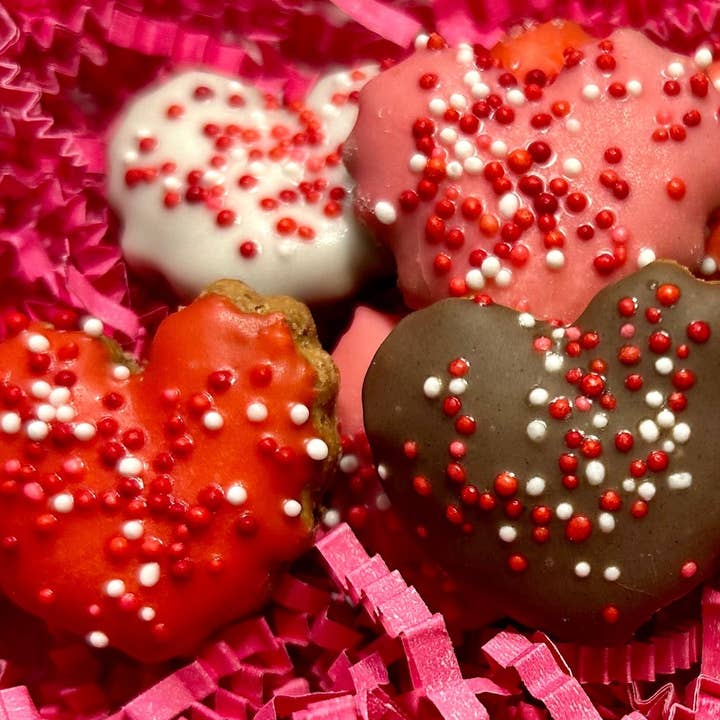 Mini Valentine's Day Hearts Treats for wholesale by DELCO DOG CO.