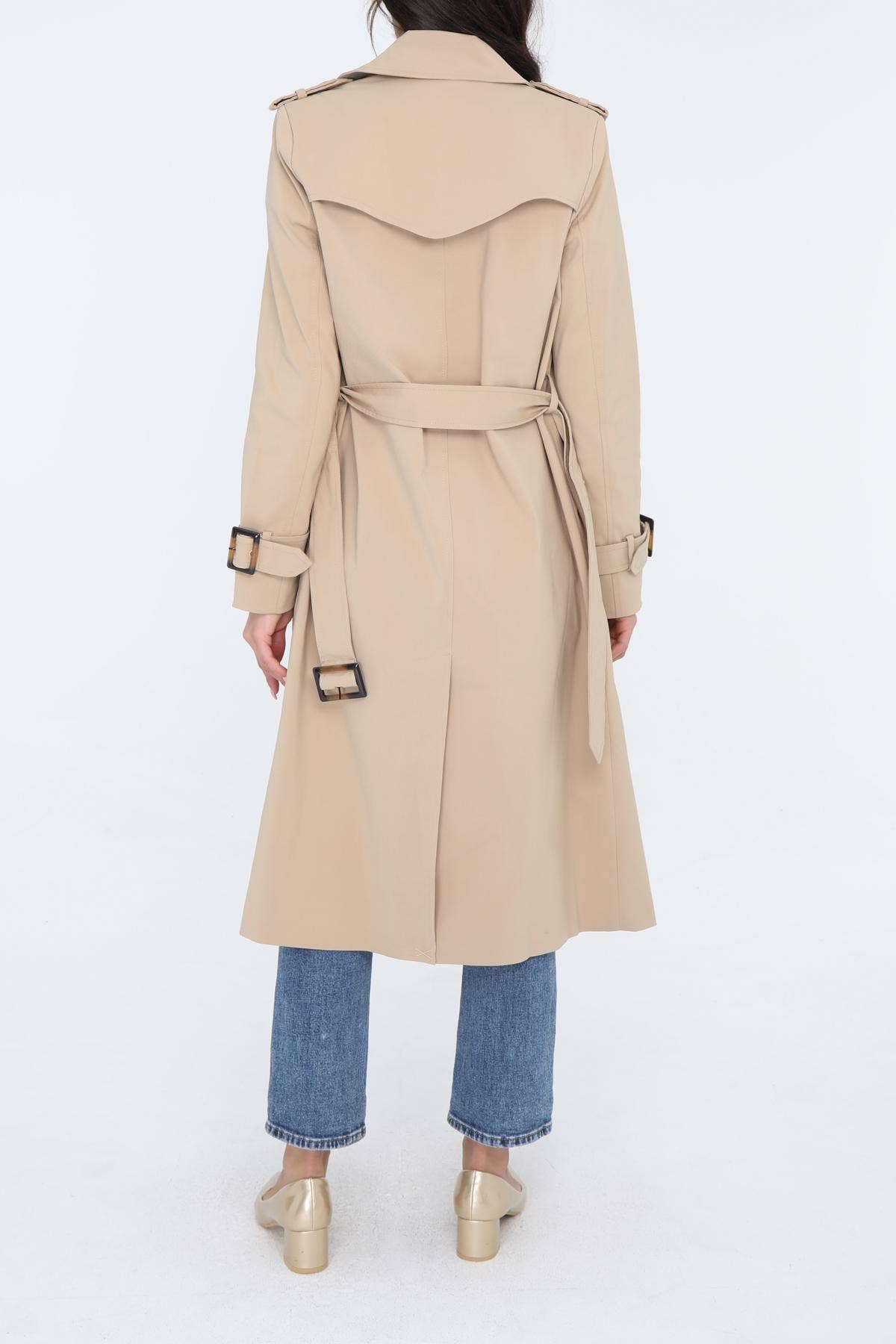 Attentif Paris - Wholesale Trench Coat - Women's - Long trench coat with cotton belt11