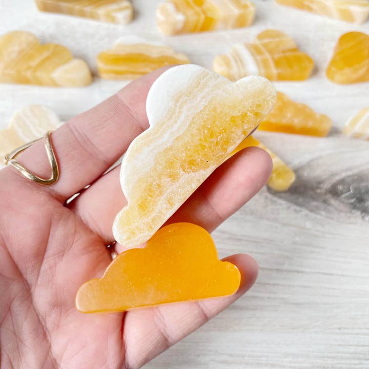 Ewelina Pas Jewelry - Wholesale Spiritual Stone/Crystal - Yellow Calcite Cloud Carving5