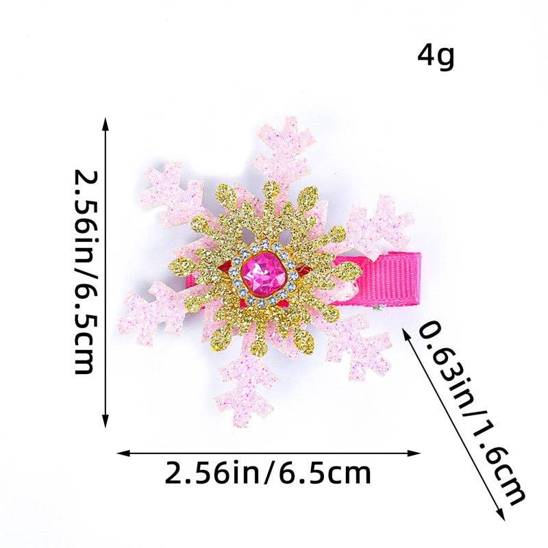 UZ Wholesale Store - Wholesale Ornament - Snowflake Crystal Hair Clip4
