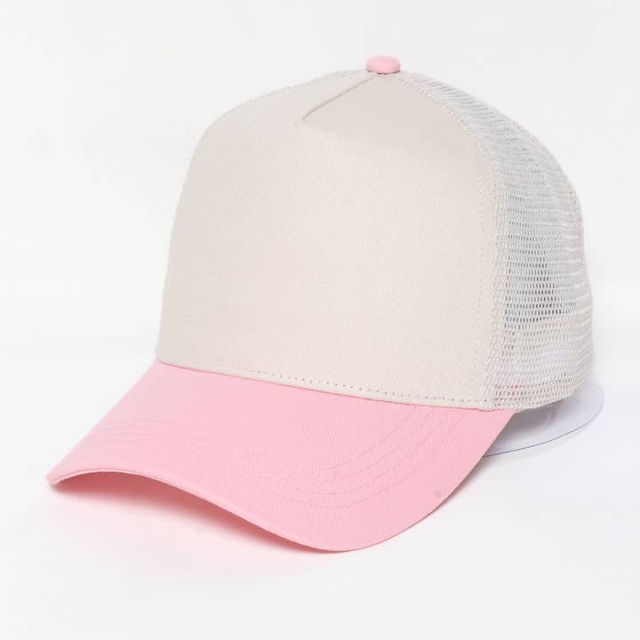 David And Young - Wholesale Trucker Hat - Unisex - 5 Panel Two Tone Mesh back Baseball Cap