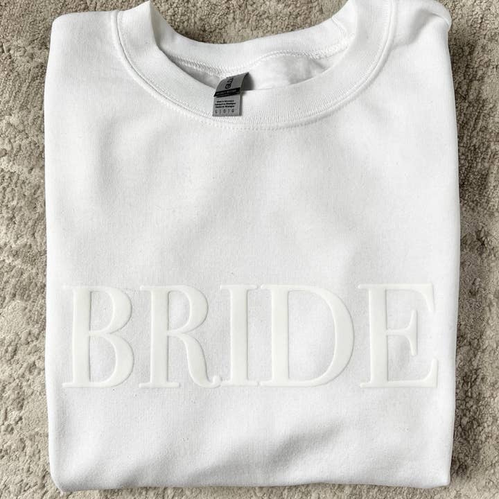 MELODY FAYE - Wholesale Sweatshirt – Women's - Bride Sweatshirt Crewneck, Engagement Puff Bridal Future Mrs4