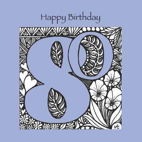 80. Alles Gute zum Geburtstag, Flieder für den Großhandel von Alff a Bet Design