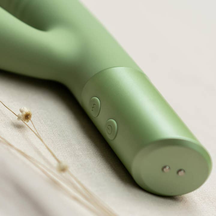 The Natural Love Company - Wholesale Sex Toy - Yarrow | Thrusting Rabbit Vibrating Dildo