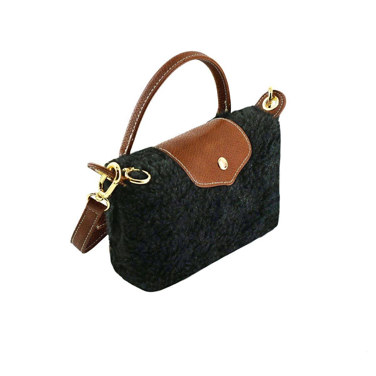 MiMi Wholesale - Vente Sac à bandoulière – femme - Sac bandoulière mini en shearling SW7818