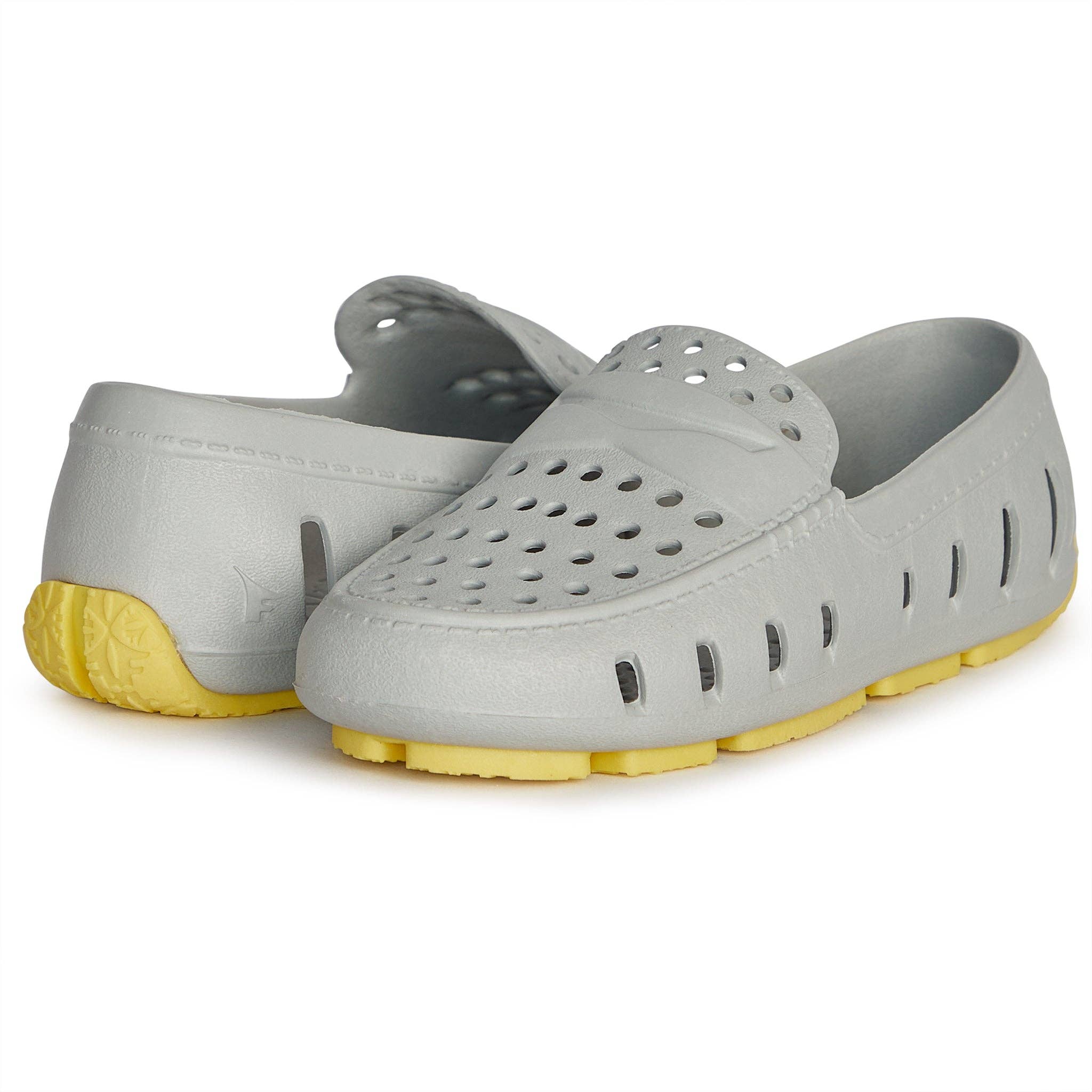 Floafers - Vente Chaussures décontractées – enfant - PRODIGY DRIVER - Gris brume du port / Citron tonic - Chaussures enfants3