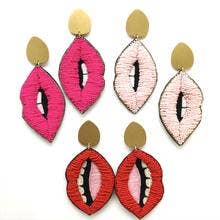 Lip Earrings for wholesale by Allie Beads