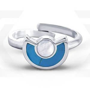 Bague Baby Fleur Turquoise für den Großhandel von ÍNTIKA Jewelry