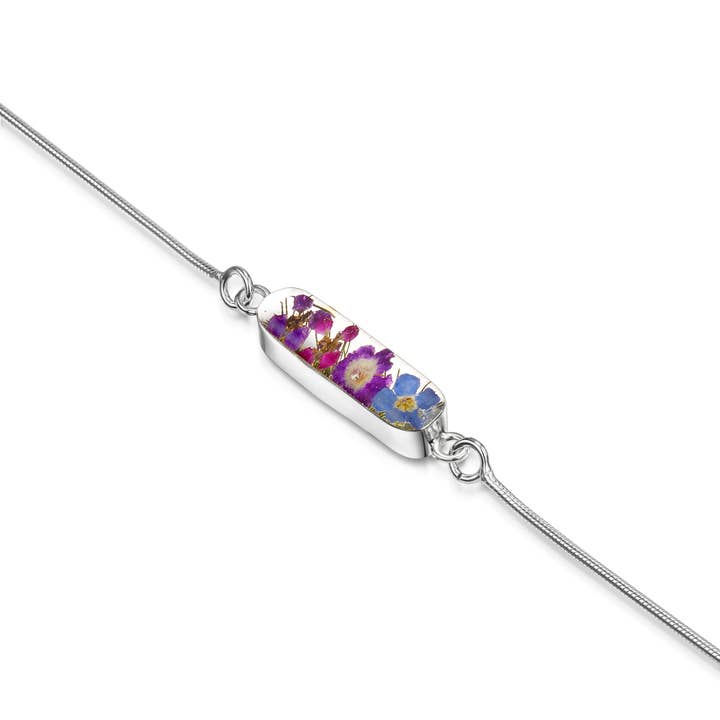 Bracelet en argent sterling - Purple Haze - Ovale. pour la vente par Shrieking Violet