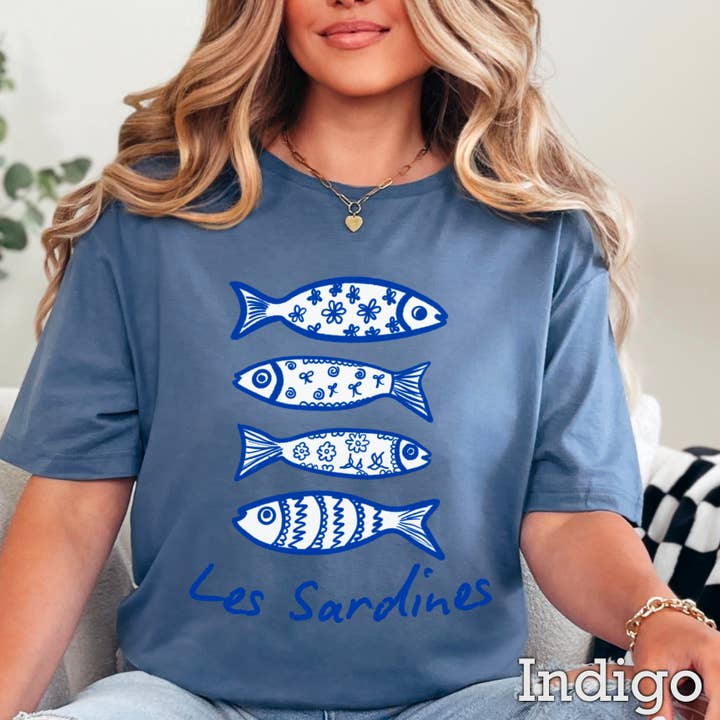 Shoppe SHC - Wholesale T-Shirt (Graphic) - Women's - Les Sardines Coastal Women’s Graphic Tee | Gildan15