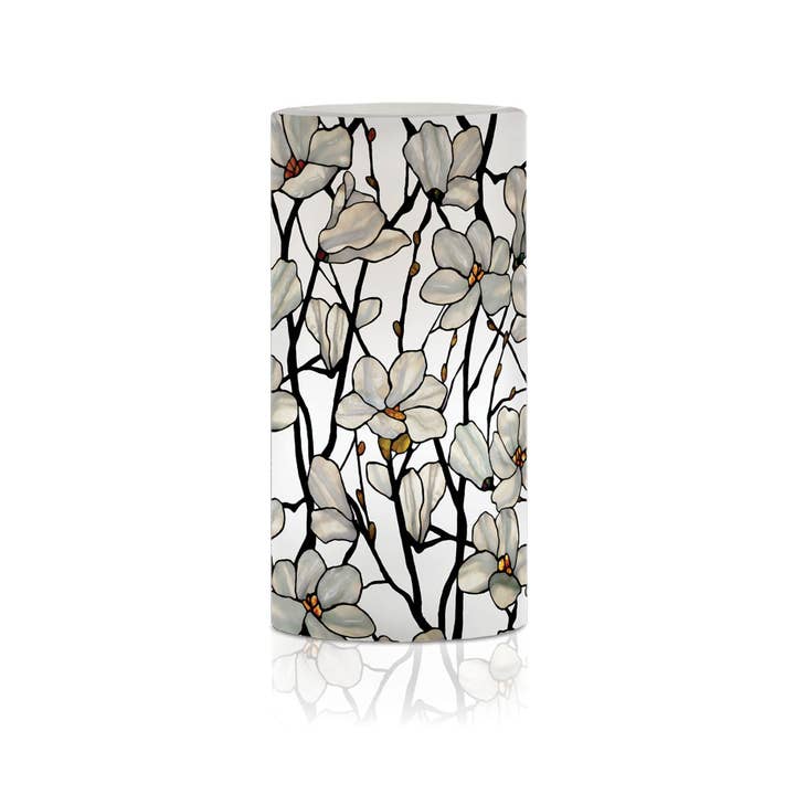 RainCaper - Wholesale Flameless Candle - Tiffany Magnolia 6" LED Candle – Battery Operated, Flickering3