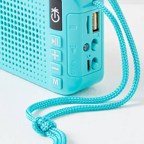 PhunkeeTree - Wholesale Speakers - Turquoise - Solar Powered Wireless Speaker4