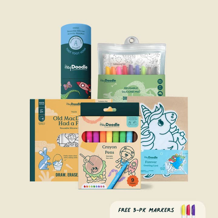 Family Fun Box (🎁 plus FREE 3pk markers) for wholesale by HeyDoodle AUS
