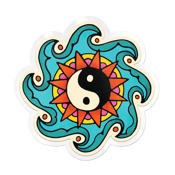 Balance Yin Yang Vinyl Sticker for wholesale by Zuku