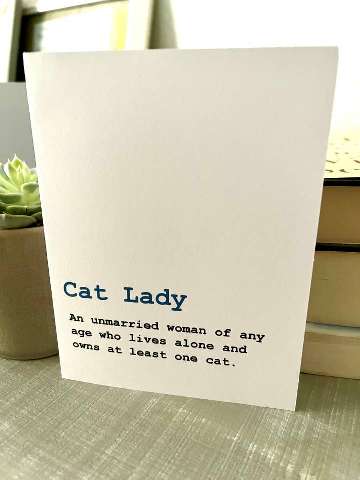 Humoristische Cat Lady wenskaart - versie 2 voor wholesale door Bad Cards Boutique
