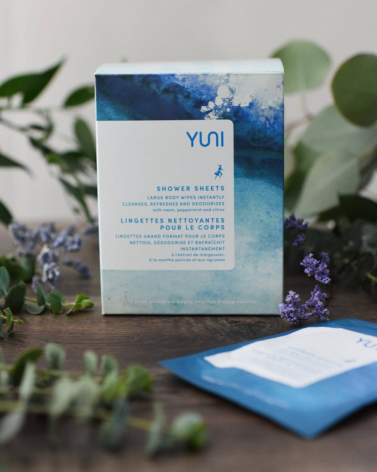 My Beauty World – wholesale Face & body wipes – YUNI Shower Sheets Large natural biodegradable Body Wipes - Box of 122