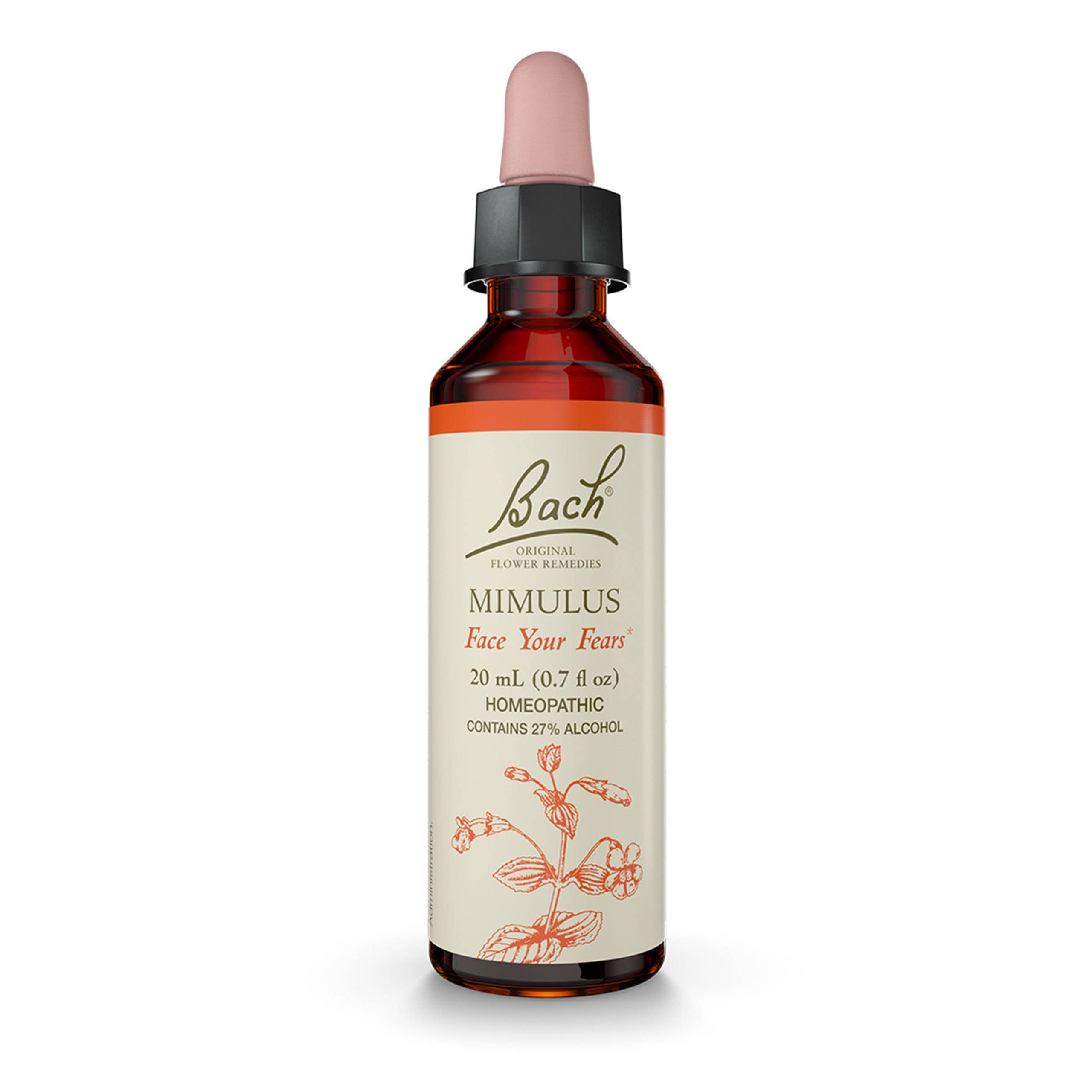 RESCUE & Bach Original Flower Remedies - Wholesale Oral Supplement/Vitamin - Bach Original Flower Remedies Mimulus 0.7 fl. oz. (20mL)0