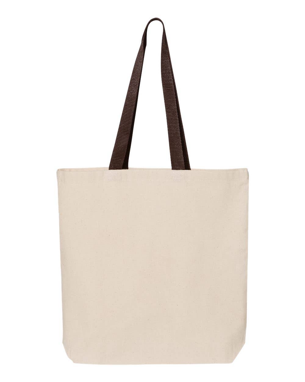 Eleven Fashion – Engroshandel Tote bag - Dame – 11L lærred Tote med kontrast-farve håndtag2