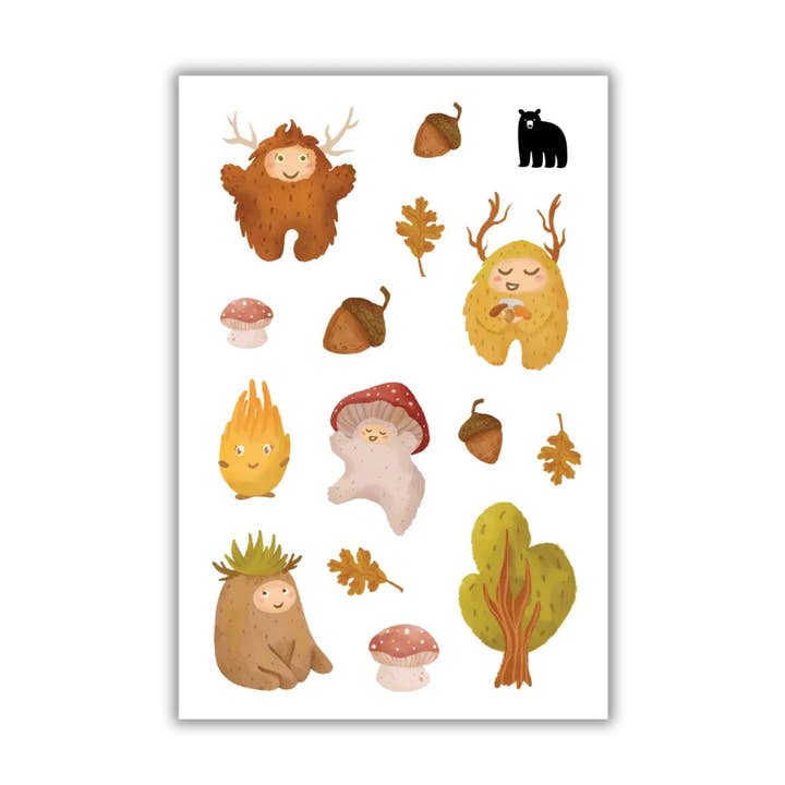 Monstre de la forêt pour la vente par Four Bears Sticker Club