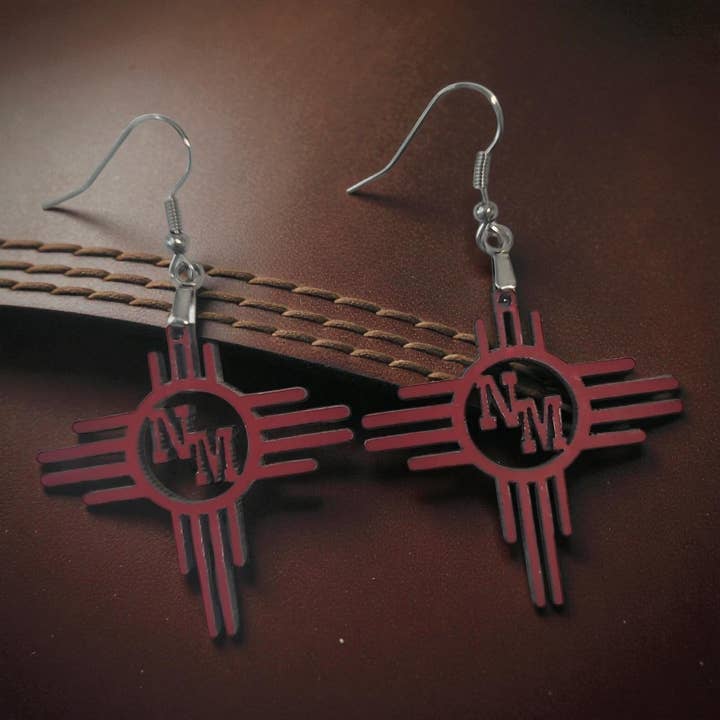Boucles d'oreilles collégiales du Nouveau-Mexique pour la vente par Small Blessings by LuLu