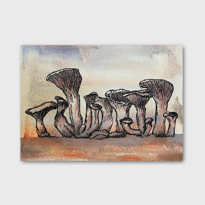 Impression d'art de chanterelles 5x7" pour la vente par Jeanelle Demers