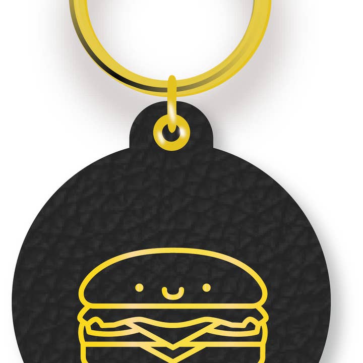 Hand and Sew leather – wholesale Keychain – Unisex – Hamburger Keychain