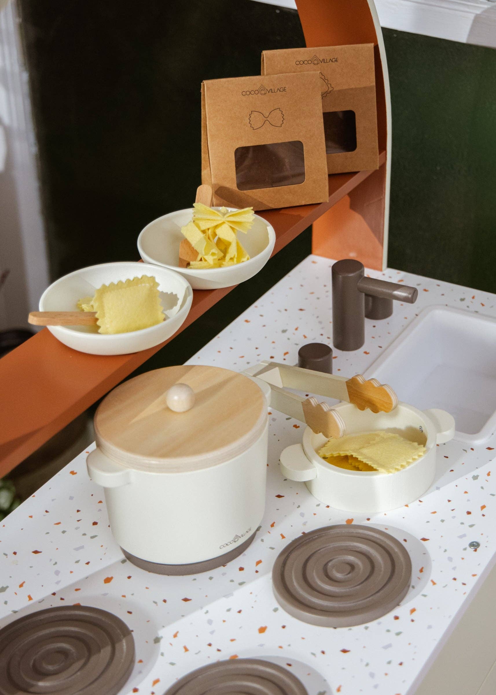 Coco Village - Wholesale Toy Set - Kids - Wooden Pasta Playset7