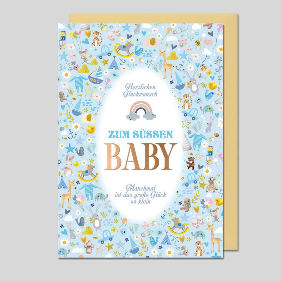 Michel-Verlag GmbH - Venta al por mayor Tarjetas de bebé - Tarjeta para bebés - Zum süßen Baby0