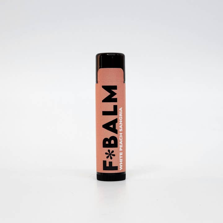 The F*Balm - Wholesale Lip Balm - COCKTAIL White Peach Sangria Moisturizing Flavoured Lip Balm
