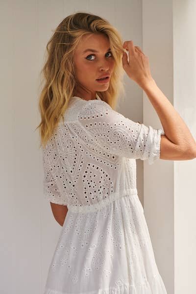 Jaase - Wholesale Dress - Women's - EMBROIDERED TESSA MAXI4