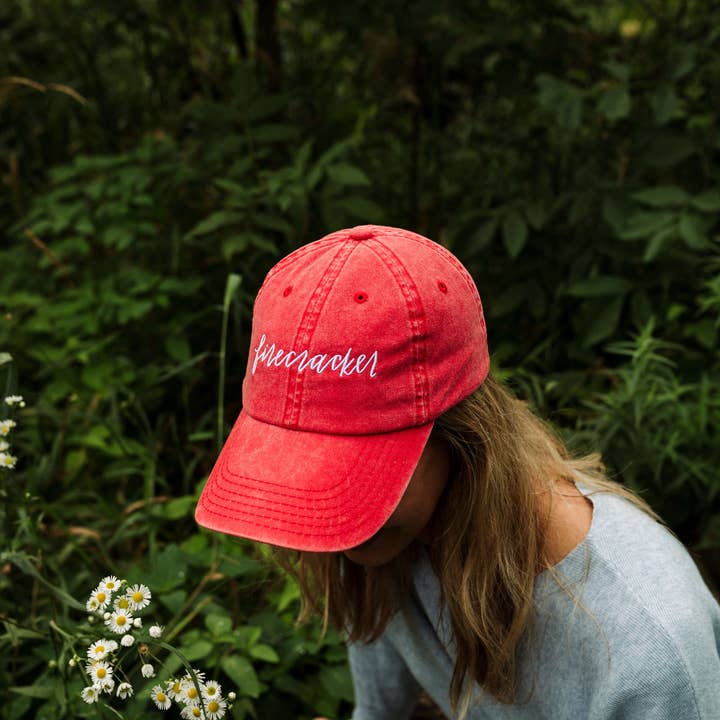 Waves of Grace Letter Co. - Wholesale Baseball Cap - Women's - Firecracker baseball hat12