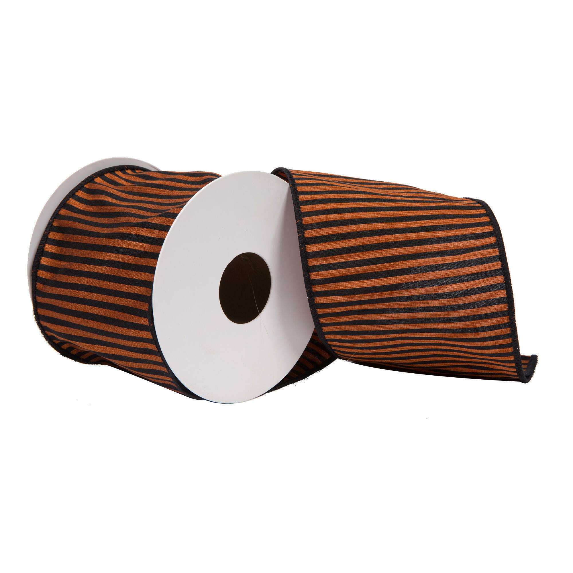 Vickerman 4" x 10 Yards Orange Halloween Strip Ribbon for wholesale on Faire0